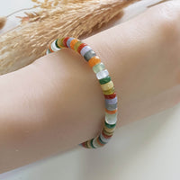 Multi-colours Jadeite “The Rainbow” Beads Bracelet (JAC003388) 9