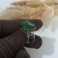 Translucent Deep Green “Auspicious Three-Legged Toad” Wealth Ring (JAD000932) 5