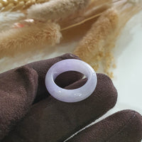 Translucent Brilliant Lavender Jadeite Abacus Ring (JAD001209) 4