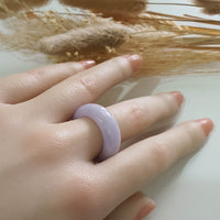 Translucent Brilliant Lavender Jadeite Abacus Ring (JAD001319) 9