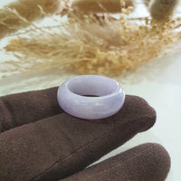 Translucent Brilliant Lavender Jadeite Abacus Ring (JAD001319) 4