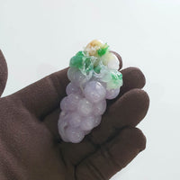 [Rare] Translucent Icy Tri-Colour of Brilliant Lavender, Green and Yellow Jadeite “Prosperity Grapes” (JAM000534) 6