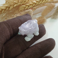 Translucent Icy Lavender Jadeite “Dragon Tortoise” (JAM000671) 9