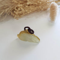 Translucent Icy Yellow Jadeite "Prosperity Rabbit" Pendant (JAM000724) 6