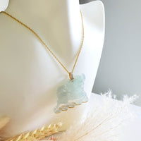 [Very Rare] Highly Translucent Icy Jadeite "The Majestic Kylin" Pendant (SJB000689) 8