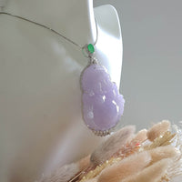 Translucent Brilliant Lavender "Supreme Laughing Buddha" Pendant (SJB002193) 8