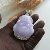 Translucent Brilliant Lavender "Supreme Laughing Buddha" Pendant (SJB002193) 2