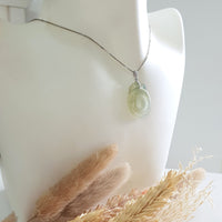 Highly Translucent Icy Yellow with Green Jadeite “Imminent Blessing” Pendant (SJB002788) 8