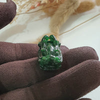 Translucent Icy Green Jadeite “Dragon’s Gaze” Pendant (SJD000325) 9