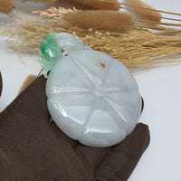Translucent Icy with Apple Green Jadeite “Harmony within Abundance” Ornament (SJK000089) 7